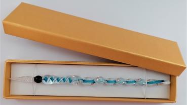 Tintenschreiber (hellblau-weiß)